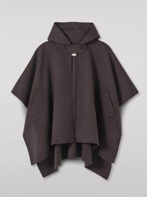 Johnstons of Elgin Hoolie Charcoal Hooded Cashmere Cape