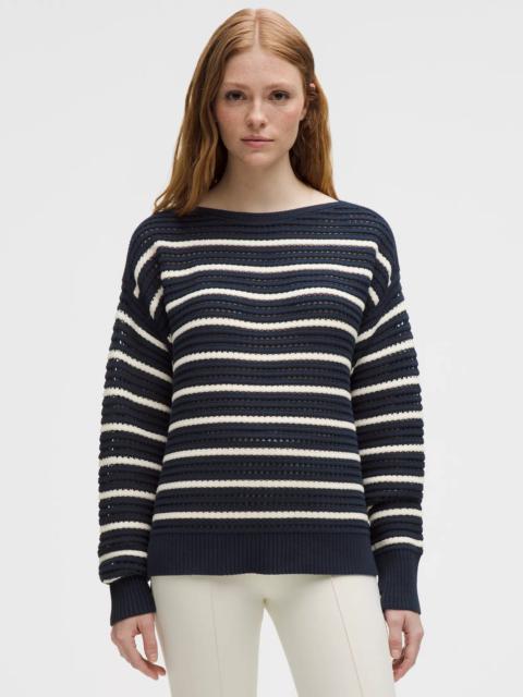lululemon Cotton Crochet Pullover