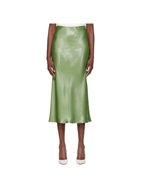 BOSS Green Metallic Midi Skirt