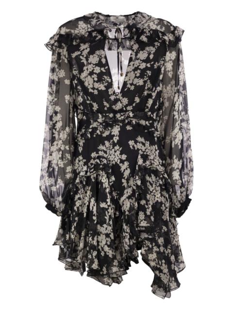 ELISABETTA FRANCHI floral mini dress