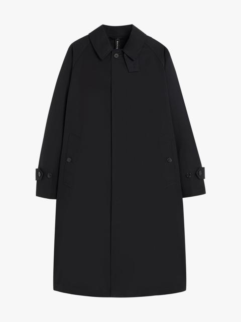 Mackintosh SELWYN BLACK COTTON OVERCOAT