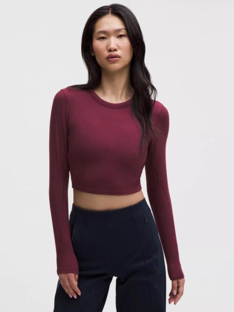 lululemon Hold Tight Straight-Hem Cropped Long-Sleeve Shirt