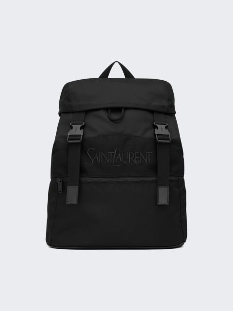 SAINT LAURENT Drawstring Backpack Black