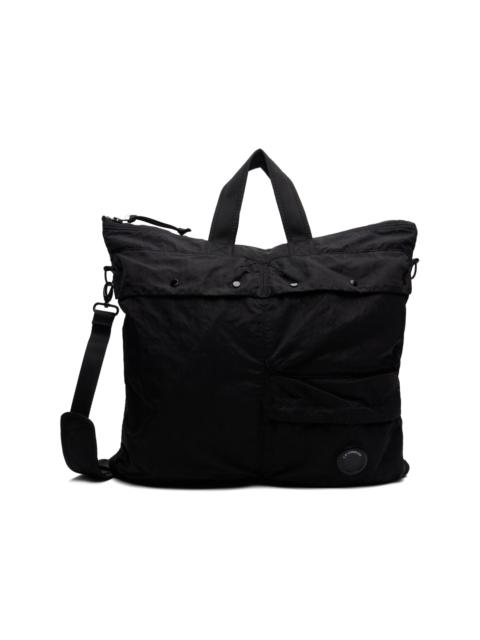 C.P. Company Black Nylon B Lens Tote