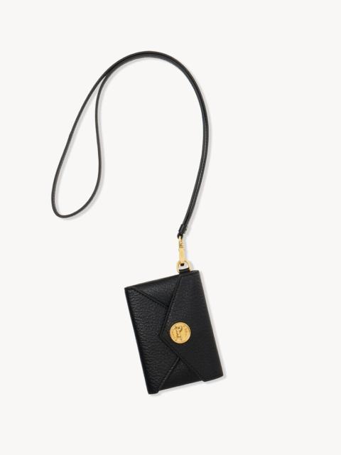 Chloé ENVELOPE BADGE HOLDER IN GRAINED LEATHER