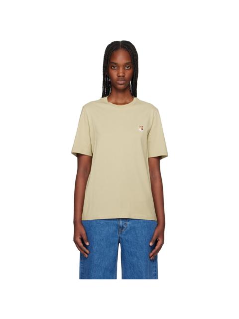 Maison Kitsuné Green Fox Head Patch Regular T-shirt