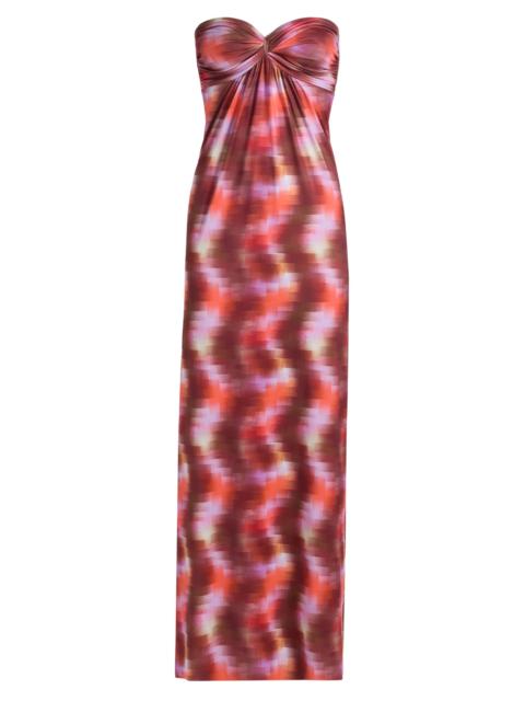 MISA Women's Katrine Strapless Maxi Dress - Pixelated Wave