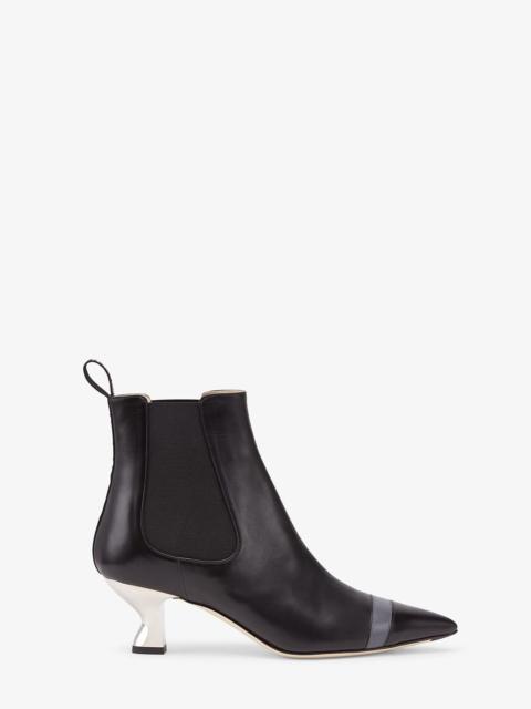 FENDI Booties in black leather