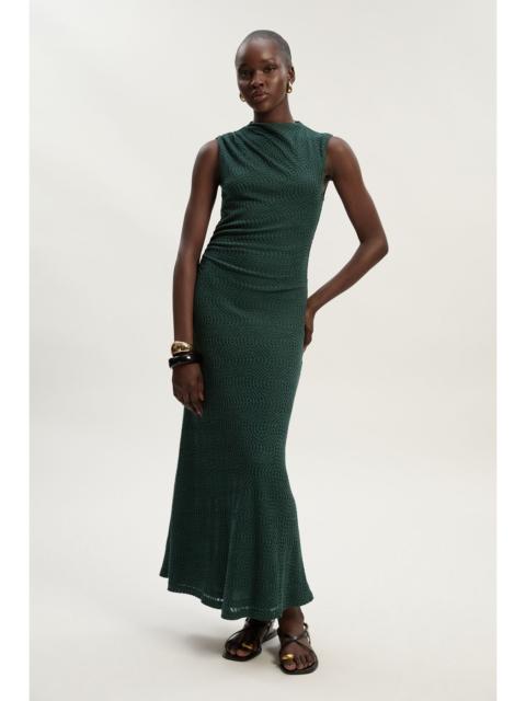 KAREN MILLEN Sheered Textured Jersey Maxi Dress