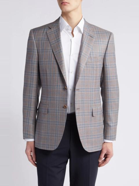 Siena Regular Fit Plaid Wool & Silk Blend Sport Coat