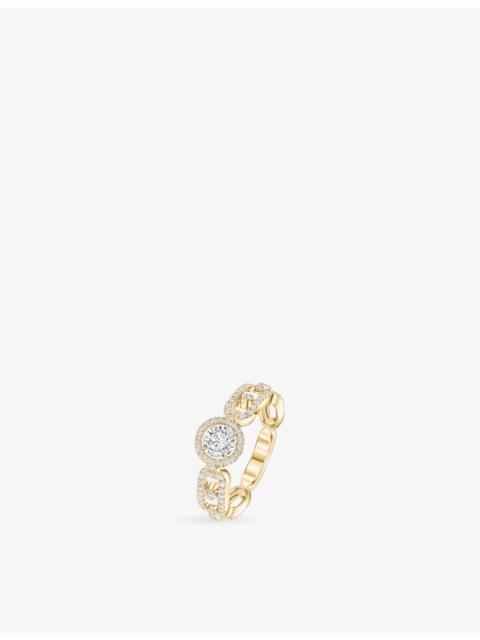 MESSIKA Move Link Solitaire 18ct yellow-gold and 0.80ct diamond ring