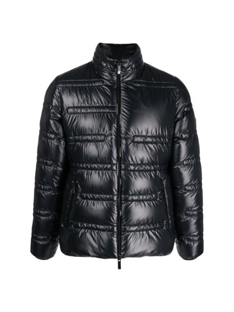 logo-print padded jacket