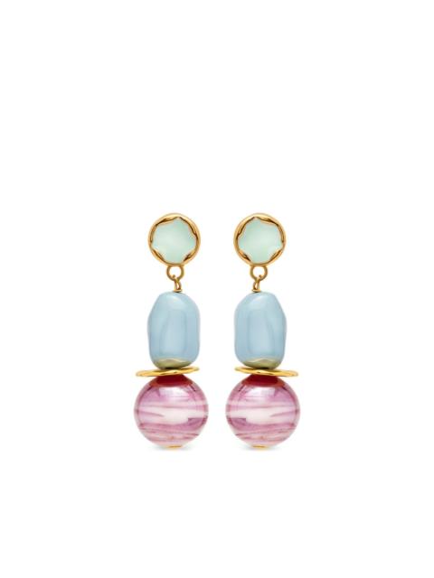 beaded drop earrings