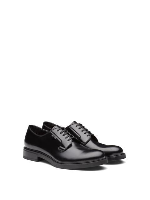 Prada Brushed leather lace-up shoes