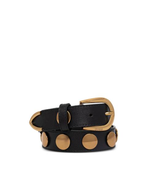 GUESS USA stud-embellished leather belt