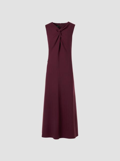 AKRIS Women's Wool-Blend Knot A-line Midi-Dress - Merlot Red