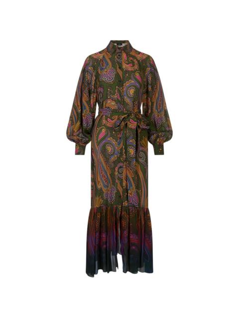 Etro paisley-print belted dress