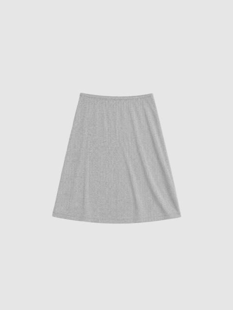 ST. AGNI Pointelle Skirt - Grey Marle