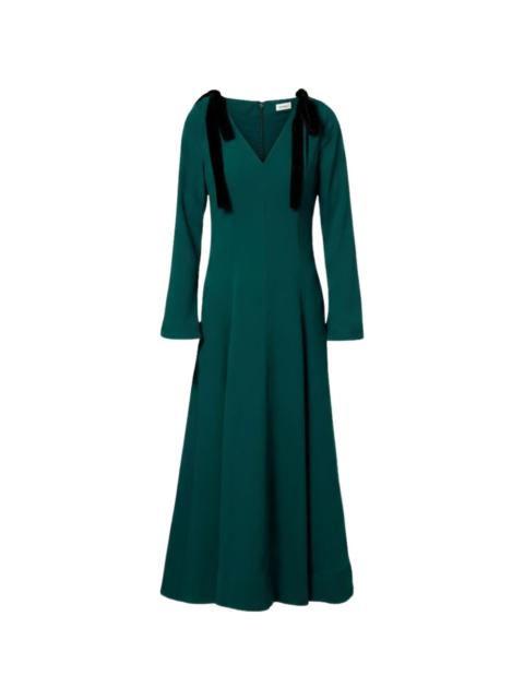 SIMKHAI Claribel shoulder-tie V-neck dress