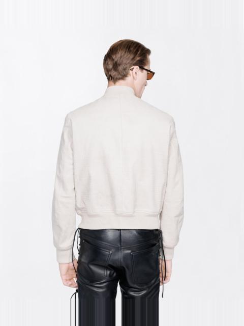 TOM FORD ALLIGATOR PRINT NUBUCK BOMBER