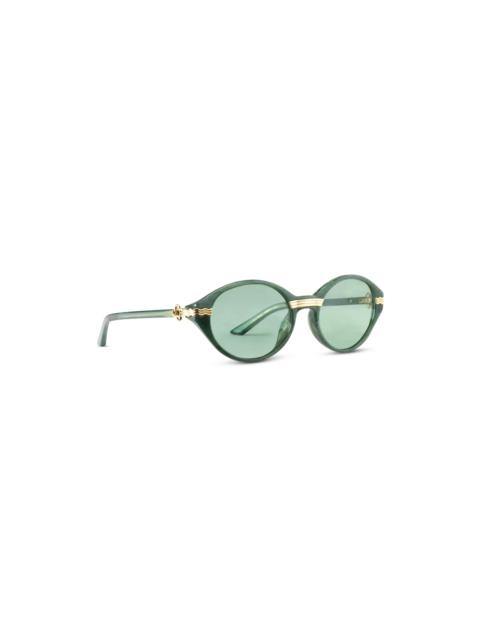 CASABLANCA Cannes Gold & Light Green Sunglasses