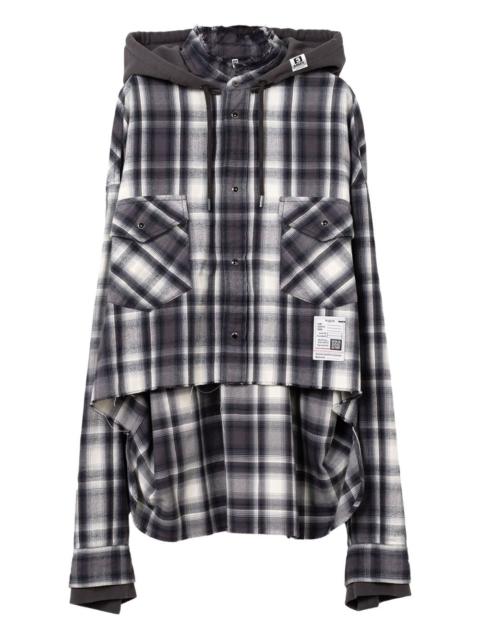 Maison MIHARAYASUHIRO hooded check shirt