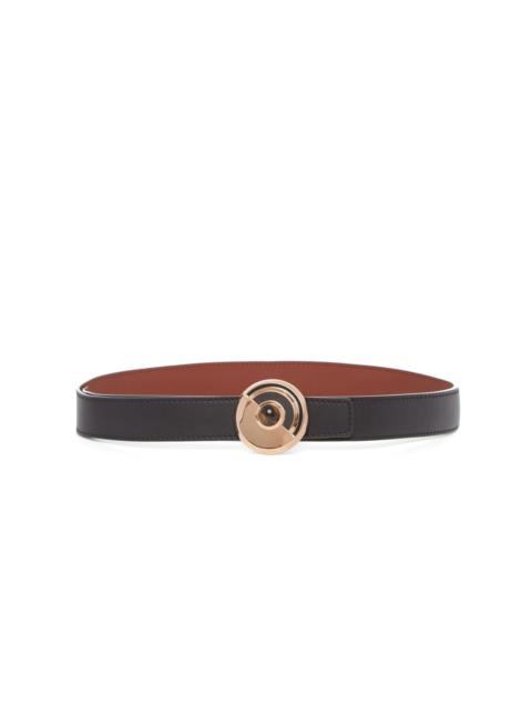 GABRIELA HEARST Moya Reversible Small Belt in Black Leather