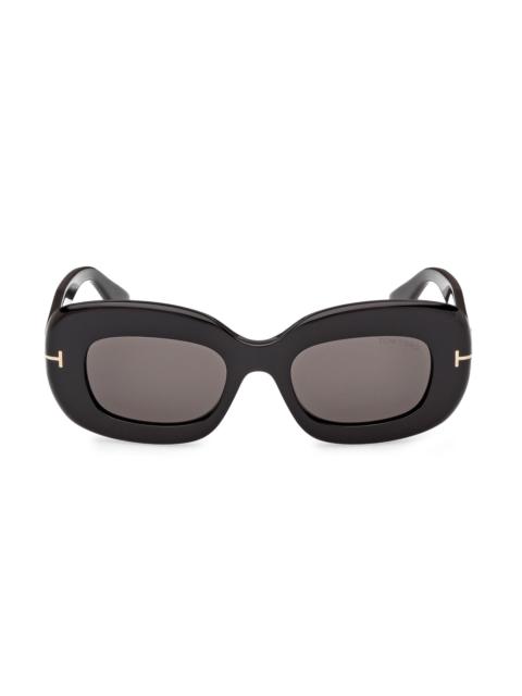 TOM FORD Women's Islay 50MM Oval Sunglasses - Black