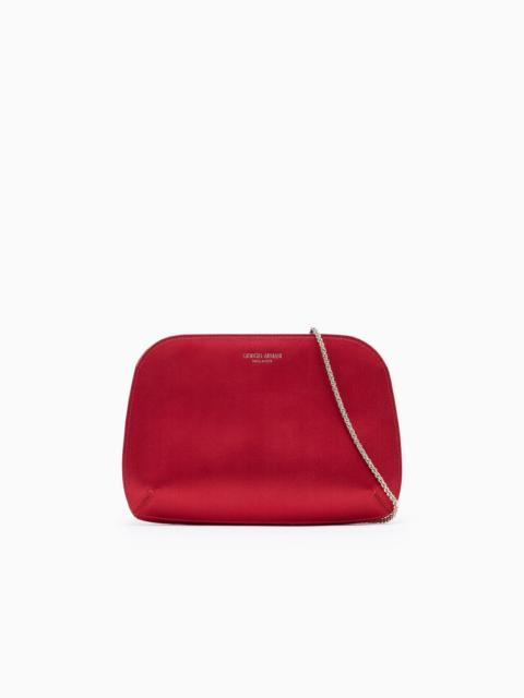 GIORGIO ARMANI SATIN LA PRIMA CLUTCH BAG