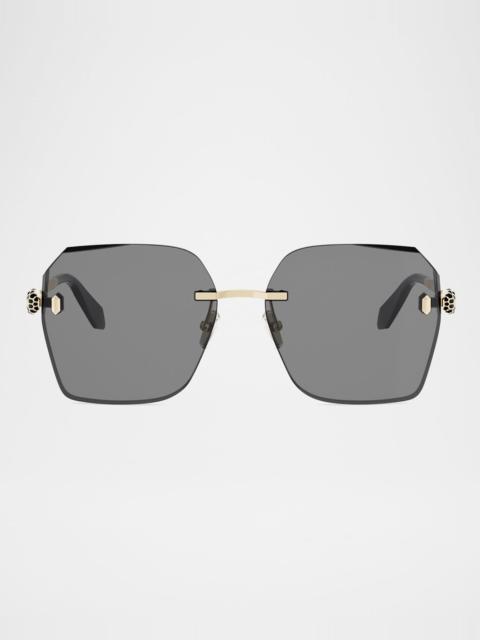 BVLGARI Serpenti Forever Metal Square Sunglasses