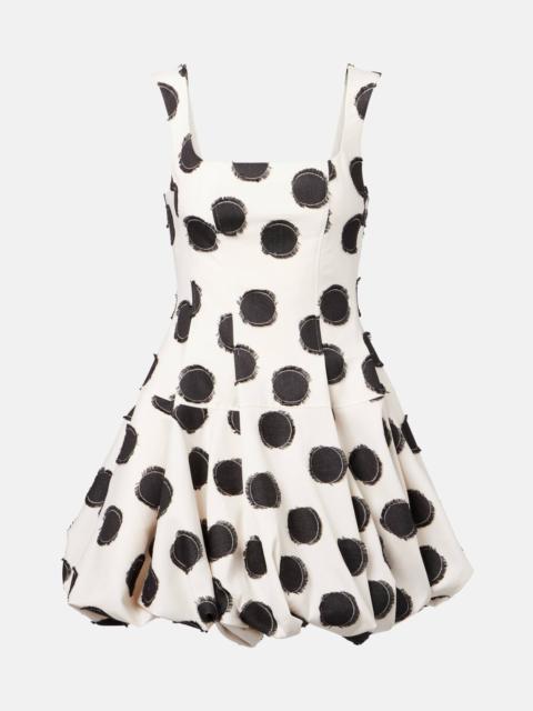 SIMKHAI Juni polka-dot minidress