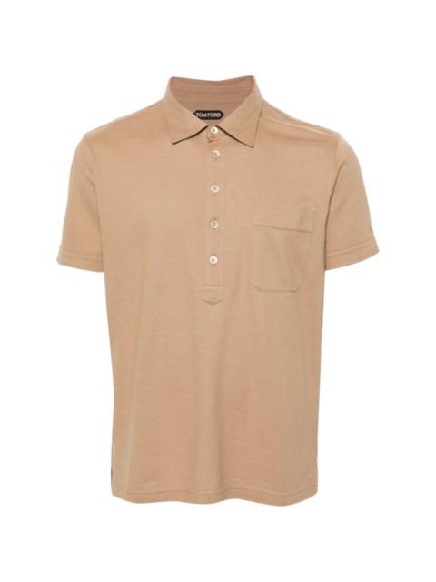 piquÃ©-weave polo shirt