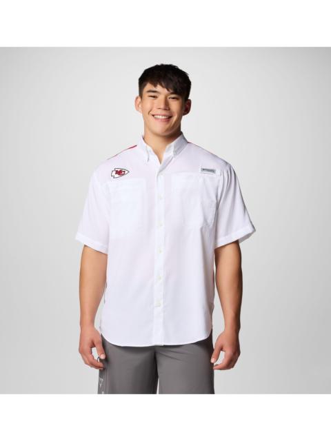Columbia Men's PFG Tamiami Colorblocked Short Sleeve Shirt - Kansas City Chiefs