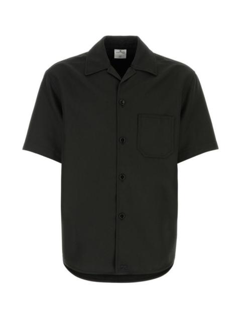 Black polyester shirt
