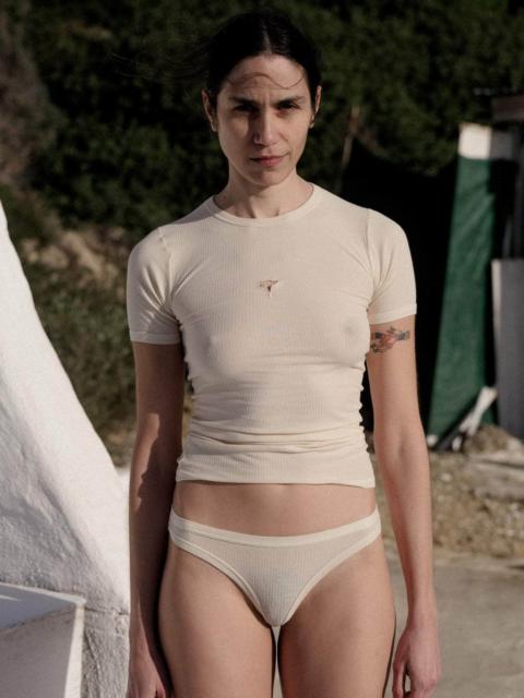 BASERANGE Incus Tee Shirt - Fine Organic Cotton Rib