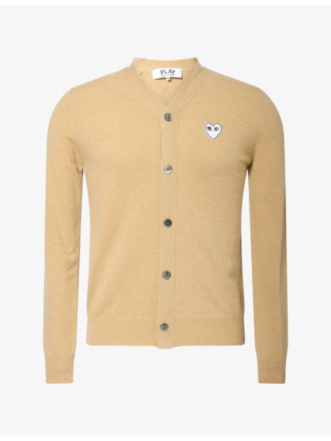 Comme des Garçons PLAY Heart Motif-Logo Wool Cardigan
