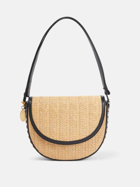 Stella McCartney Frayme Medium raffia shoulder bag