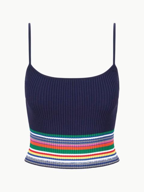 STAUD STAUD SOLEIL TOP NAVY MULTI
