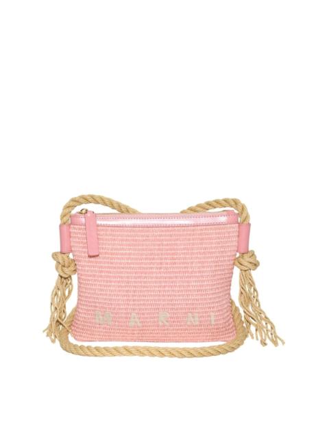 Marni Marcel logo-embroidered crossbody bag