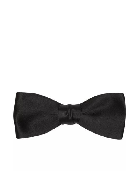 SAINT LAURENT Yves Bow Tie in Silk Satin
