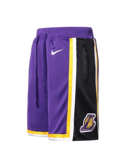 Nike Nike Lakers Courtside 문 판 농구 반바지 자주색 AV3545-504