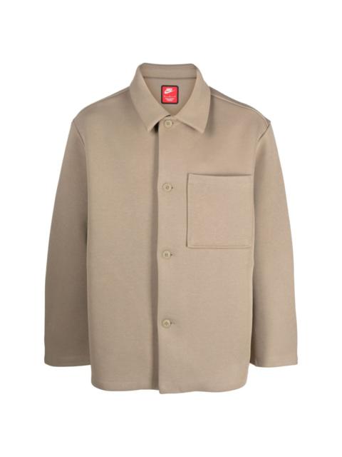 Reimagined technical-fleece shirt jacket