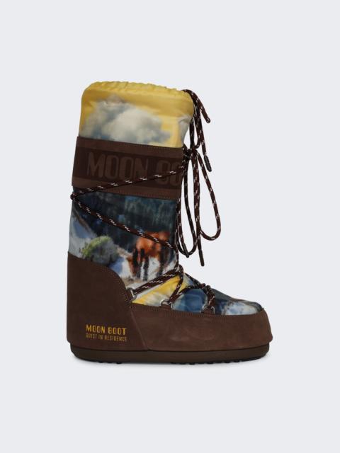 MOON BOOT X Guest In Residence Icon High Postcard Boots Cocoa
