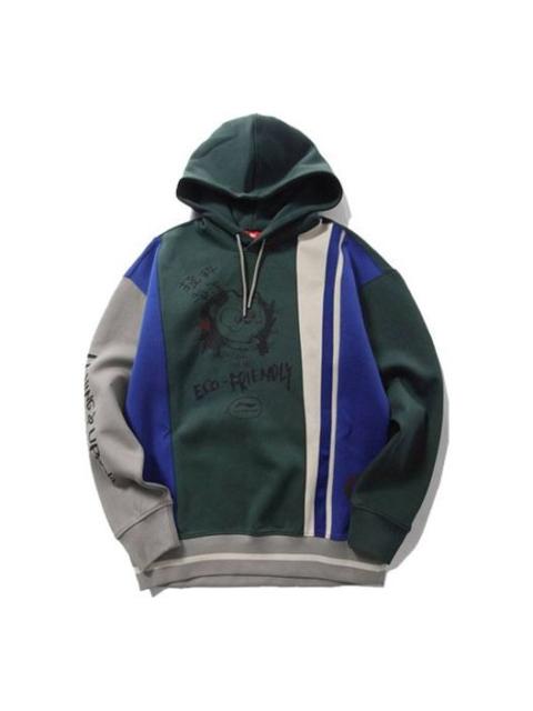 Li-Ning Li-Ning x Series Splicing Loose Pullover 'Green' AWDPD45-1