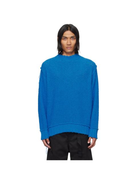 Blue Loose Thread Sweater