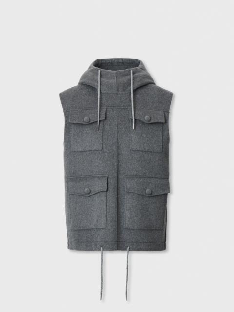 rag & bone Valerie Double-Face Hooded Vest