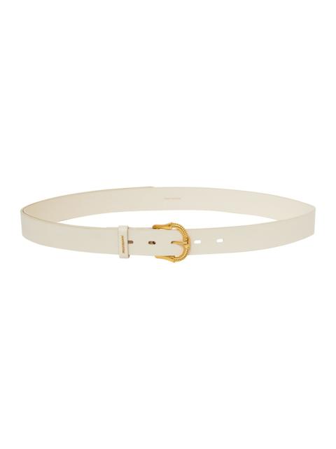 Zimmermann TWISTED BUCKLE LEATHER BELT 30