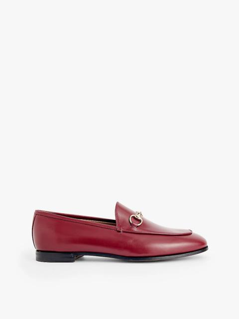 Jordaan Horsebit-embellished leather loafers