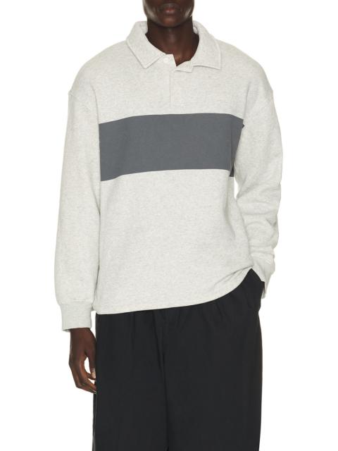SKIMS Fleece Lounge Rugby Polo