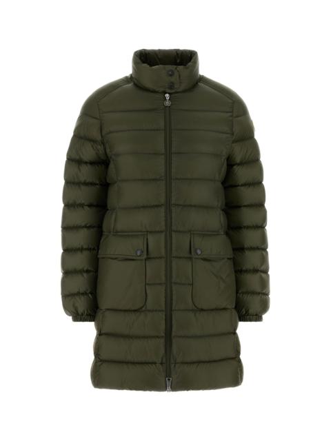 Moncler Olive green nylon Genet down jacket